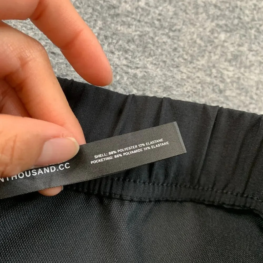 Ten Thousand Shorts Mens S Small Black The Foundation Drawstring Tie Training